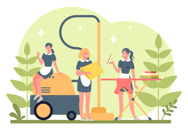 Servicio de limpieza  Ilustración