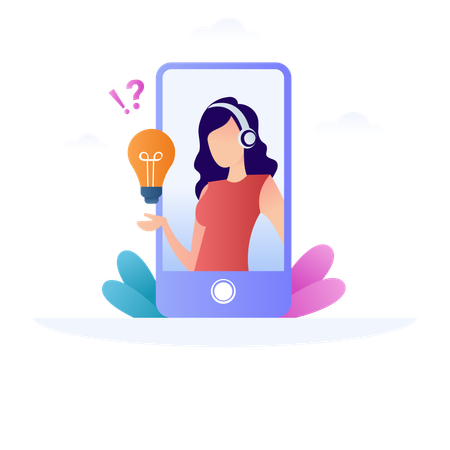 Servicio de línea directa  Ilustración