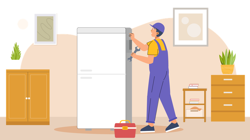 Servicio de reparacion de refrigeradores  Ilustración