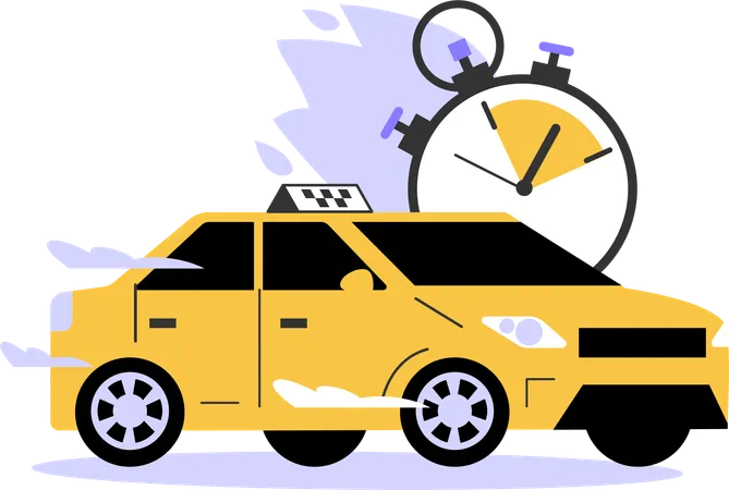 Servicio de taxi expreso  Ilustración