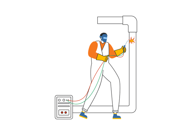 Servicio de soldadura de tuberia  Ilustración