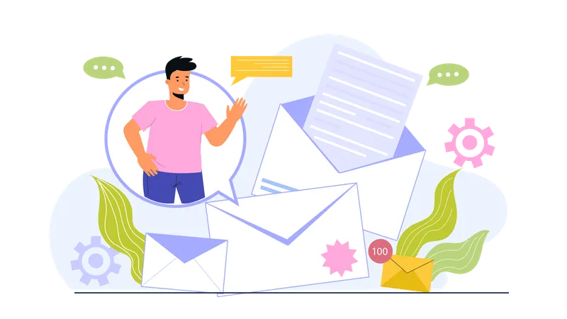 Serviço de e-mail  Ilustração