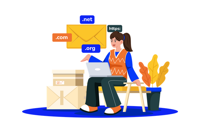 Serviço de e-mail oferece domínios personalizáveis para empresas  Ilustração