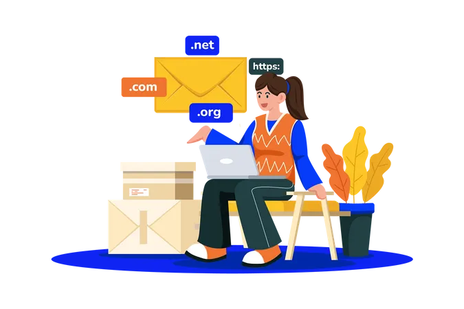 Serviço de e-mail oferece domínios personalizáveis para empresas  Ilustração