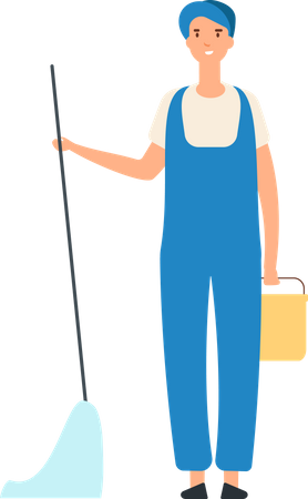 Serviço de empregada doméstica  Ilustração