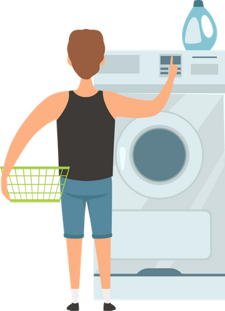 Serviço de lavanderia  Ilustração