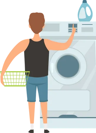 Serviço de lavanderia  Ilustração