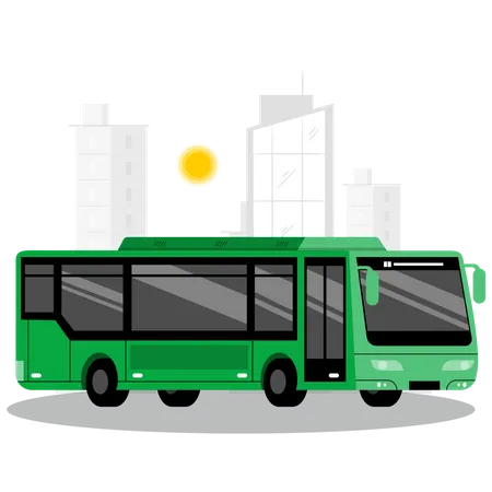 Serviço de ônibus  Ilustração