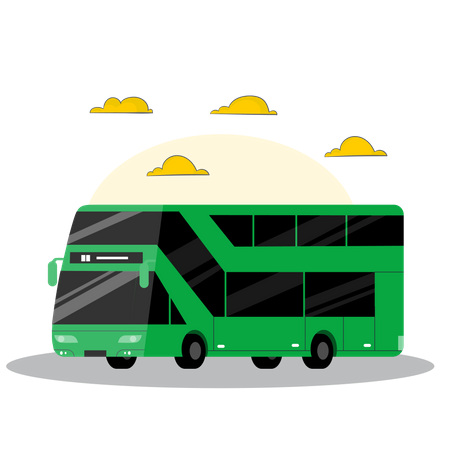 Serviço de ônibus  Ilustração