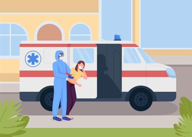 Serviço médico de emergência  Illustration