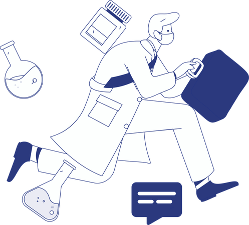 Serviço médico on-line  Ilustração