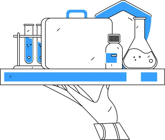 Os serviços de aplicação médica fornecem ajuda aos pacientes  Ilustração