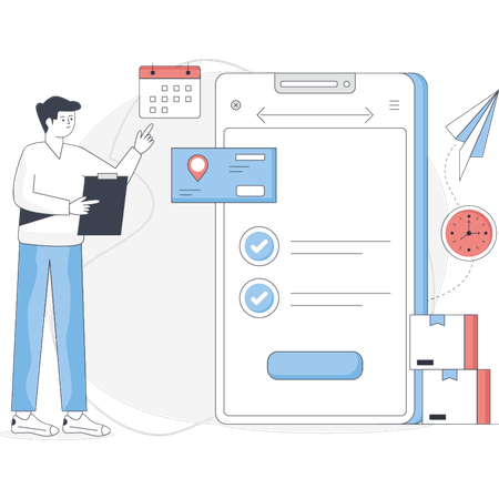 Serviços de desenvolvimento de aplicativos móveis que demonstram processos de design, codificação e teste para diversas plataformas e dispositivos  Ilustração