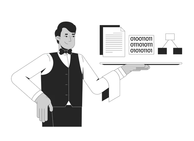 Serving up data for training AI  Illustration