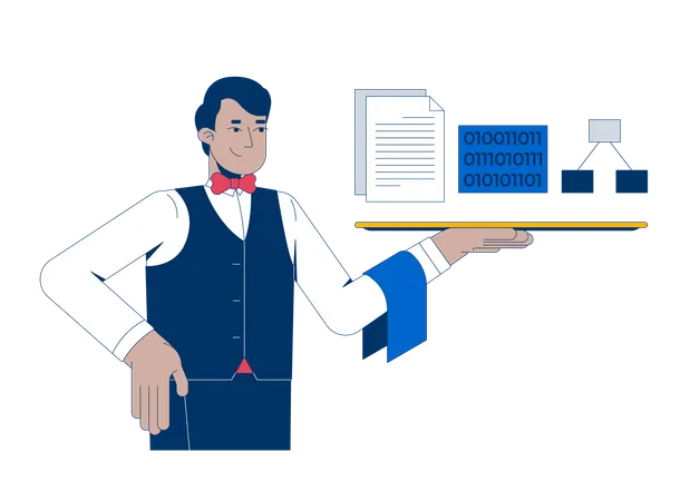 Serving up data for training AI  Illustration