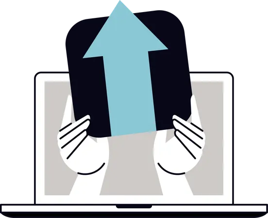 Seta para cima  Ilustração