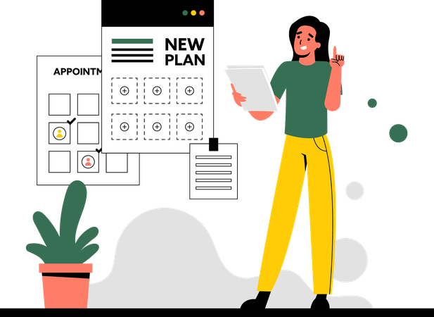 Setting a New Plan Schedule  Illustration
