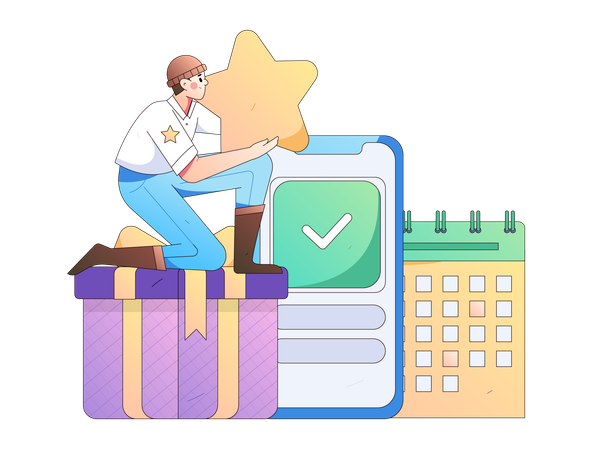 Setting tasks for employees  Illustration