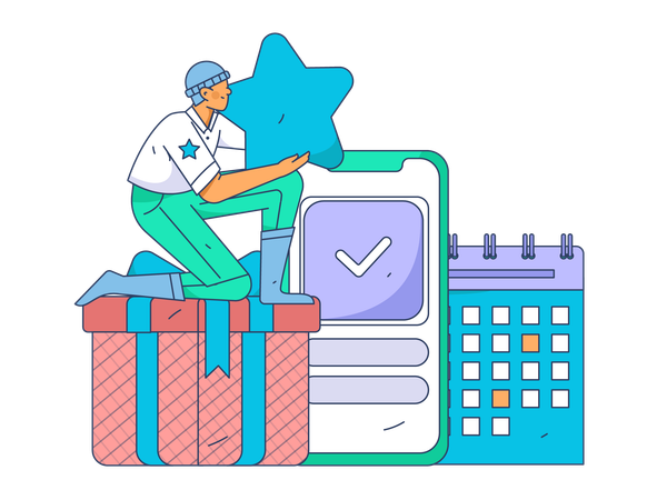 Setting tasks for employees  Illustration