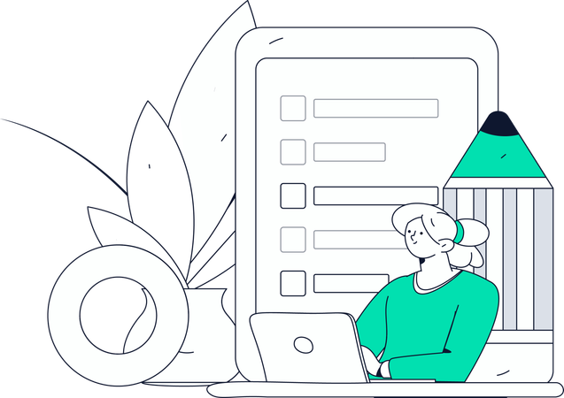 Setting tasks for employees  Illustration