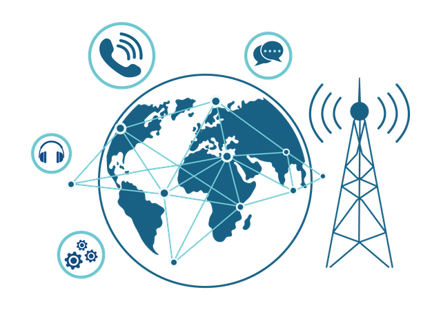 Setting up communication network  Illustration