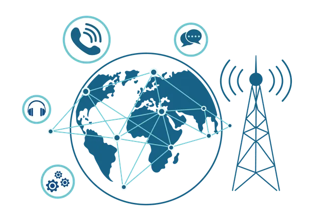 Setting up communication network  Illustration