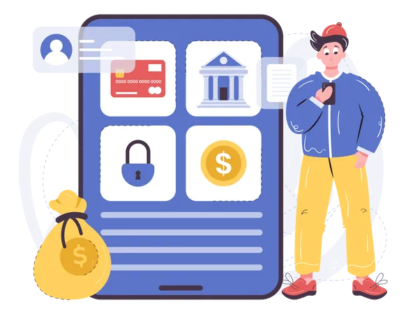 Setting up neo bank account  Illustration