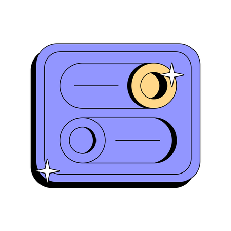 Settings Toggle  Illustration