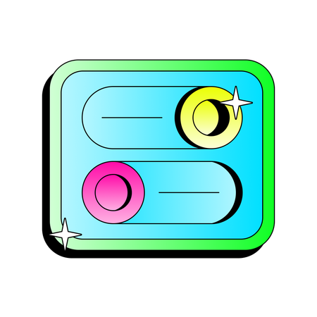 Settings Toggle  イラスト