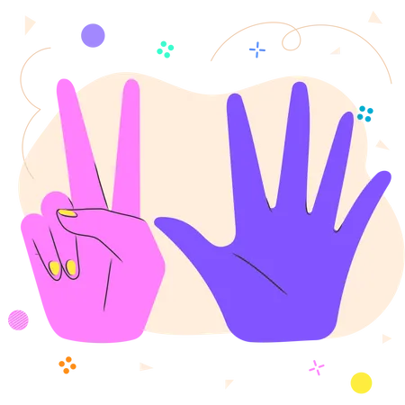 Seven Finger Illustration