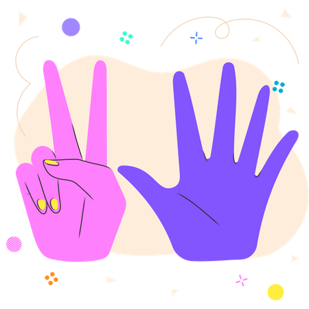 Seven Finger  Illustration