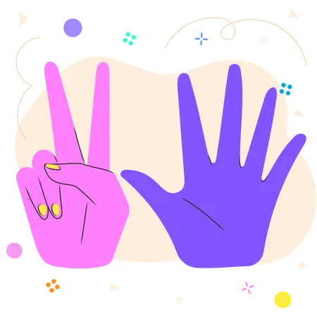 Seven Finger  Illustration