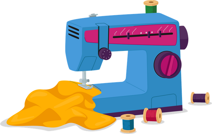 Sewing machine Illustration