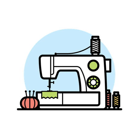 Sewing Machine  Illustration