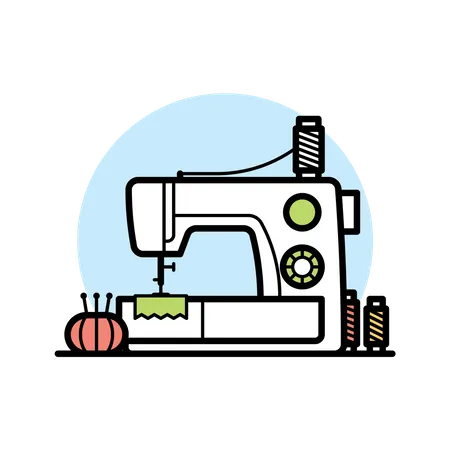 Sewing Machine  Illustration