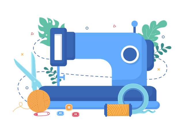 Sewing machine  Illustration