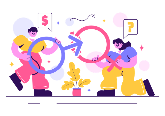 Sexism Awareness among different gender  Illustration