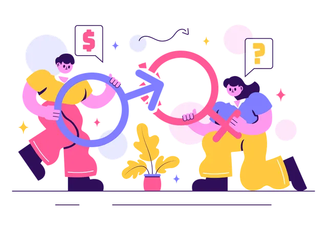 Sexism Awareness among different gender  Illustration