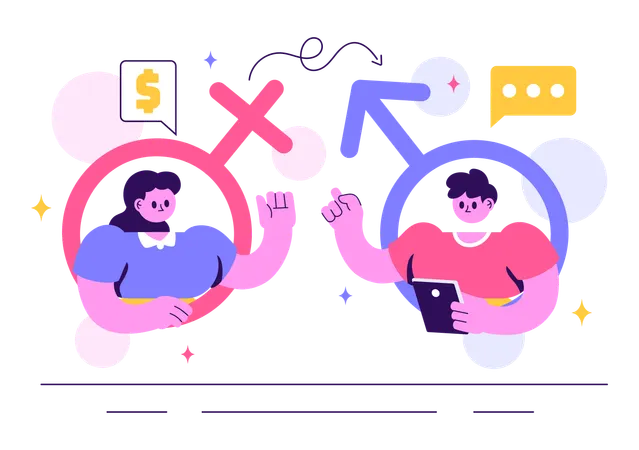 Sexism Awareness in public  Illustration