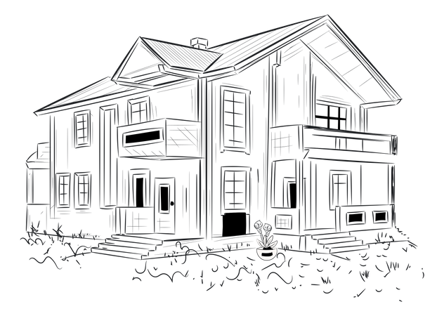 Shack House  Illustration