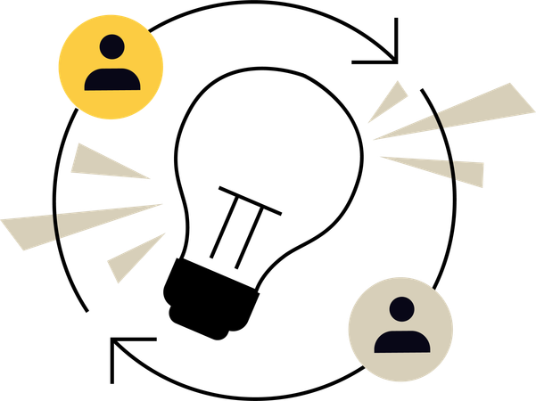 Share idea  Illustration