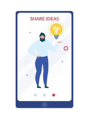 Share ideas  Illustration