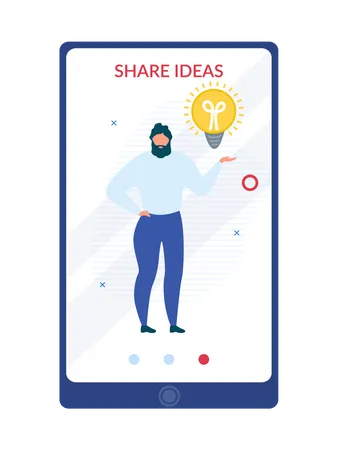 Share ideas  Illustration