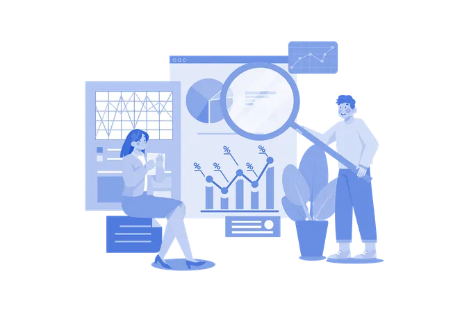 Share Market Analysis  Illustration