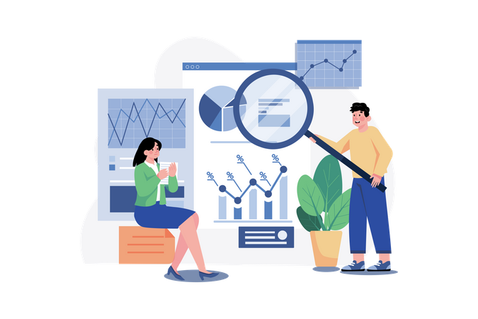 Share Market Analysis  Illustration