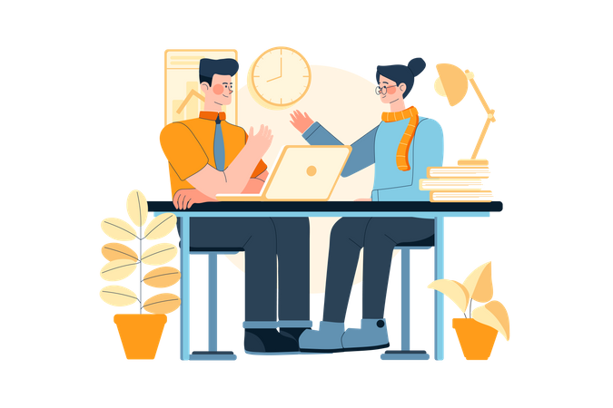 Shared Workspace  Illustration