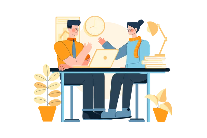 Shared Workspace  Illustration