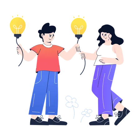Sharing Idea  Illustration