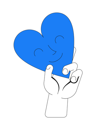 Sharing love  Illustration