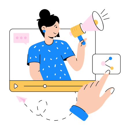Sharing Marketing  Illustration